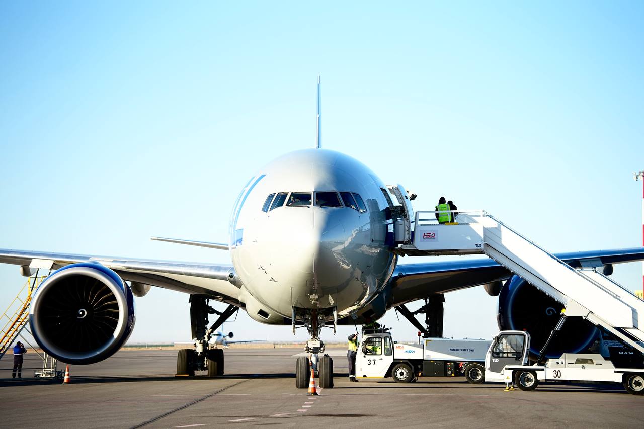 ҚМГ-Аэро америкалық National Airlines әуе компаниясының ұшақтарына жанармай құюды бастады: алғашқы жүк рейсіне Түркістанда қызмет көрсетілді